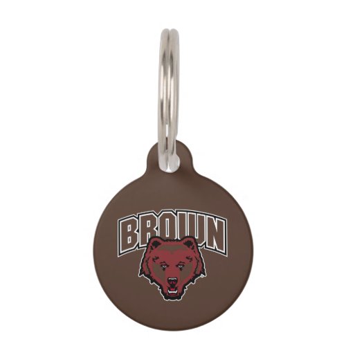 Brown Bear Logo Pet ID Tag