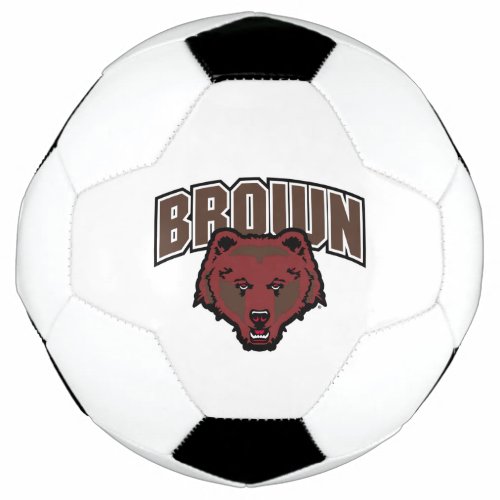 Brown Bear Logo Soccer Ball
