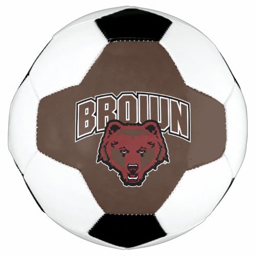Brown Bear Logo Soccer Ball