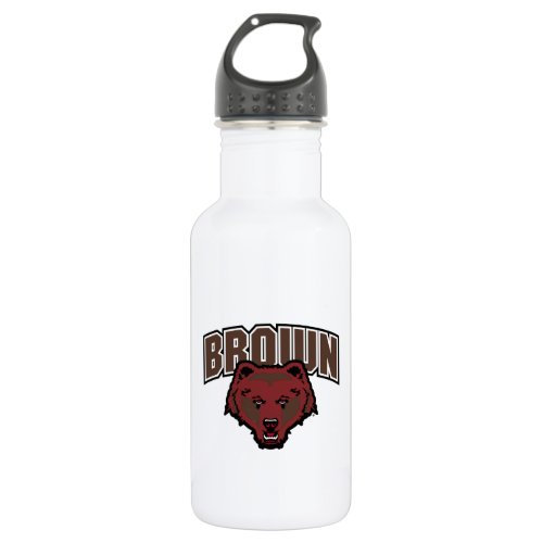 Brown Bear Logo Stainless Steel Water Bottle