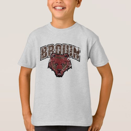 Brown Bear Logo Vintage T_Shirt