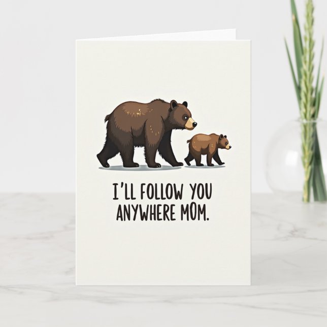 Brown Bear Moms Love Card (Front)
