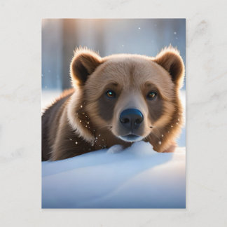 Brown Bear & Nature Wall Art  Postcard