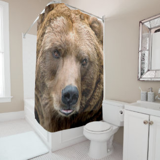 Brown Bear Shower Curtain