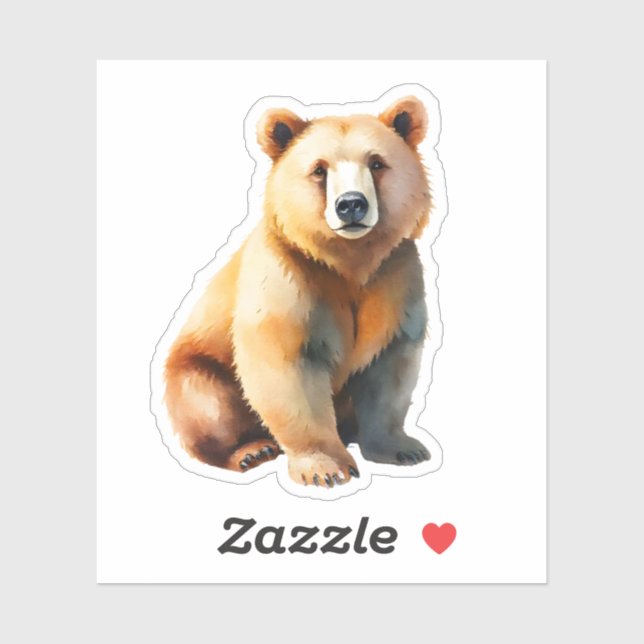 Brown Bear Sticker (Sheet)
