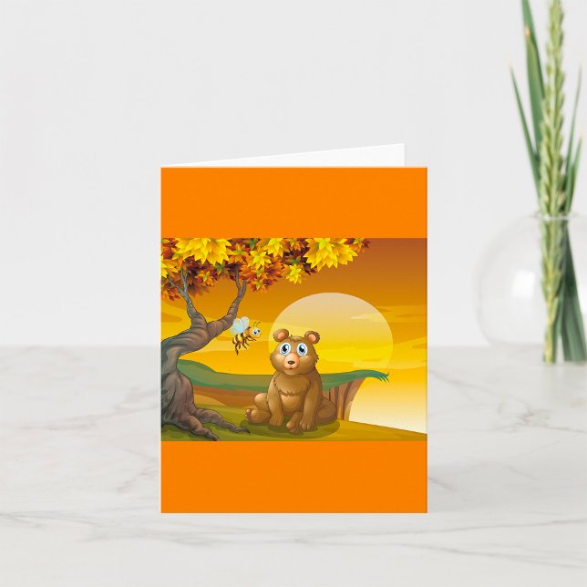 Brown Bear Sunset Card (Creator Uploaded)