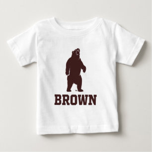 Brown Bear & Text Baby T-Shirt