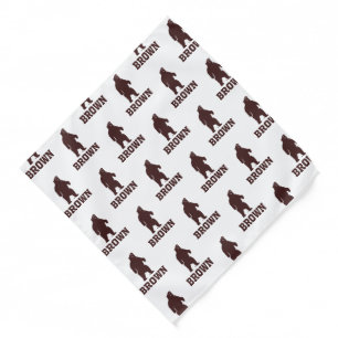 Brown Bear & Text Bandana
