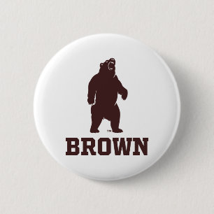 Brown Bear & Text Button