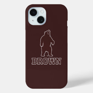 Brown Bear & Text iPhone 15 Case