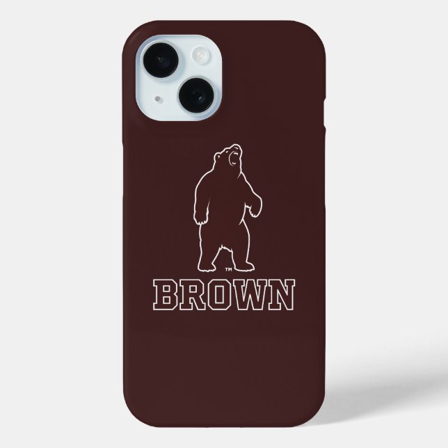 Brown Bear & Text Case-Mate iPhone Case (Back)