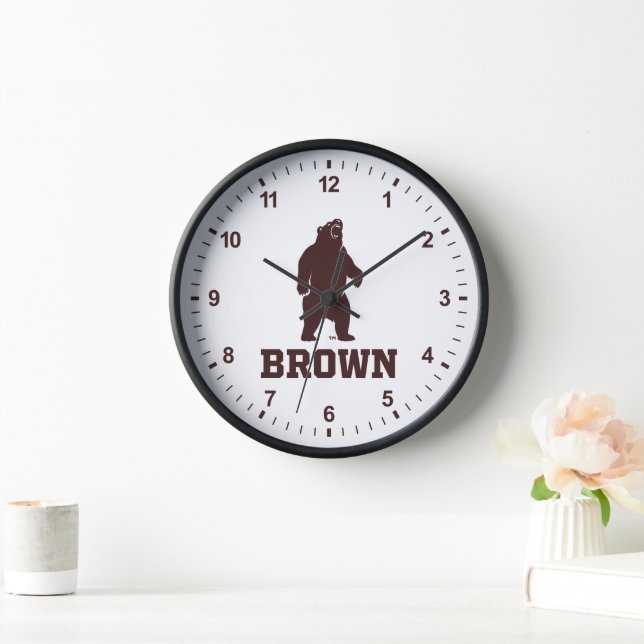 Brown Bear & Text Clock (Home)