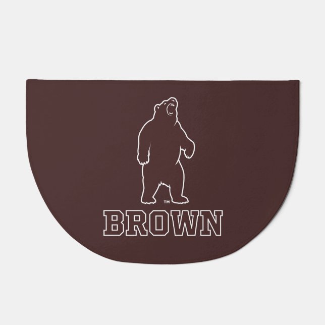 Brown Bear & Text Doormat (Front)