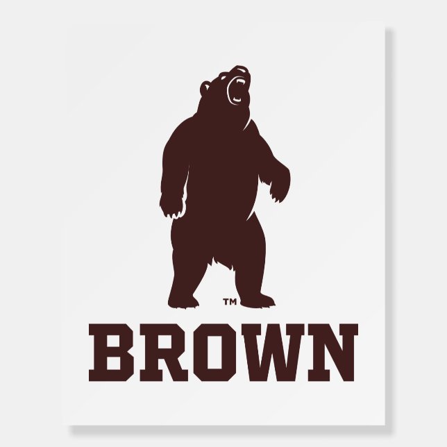 Brown Bear & Text Foam Board (Front)