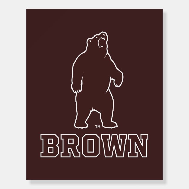 Brown Bear & Text Foam Board (Front)