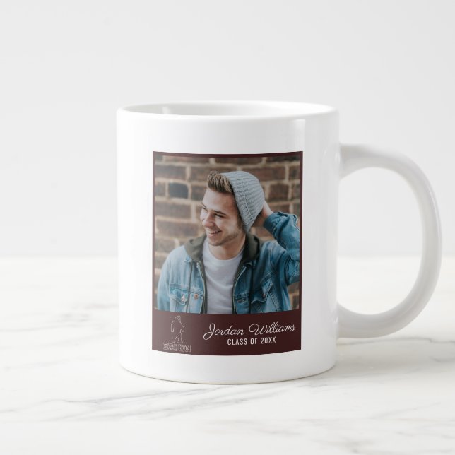 Brown Bear & Text Giant Coffee Mug (Right)