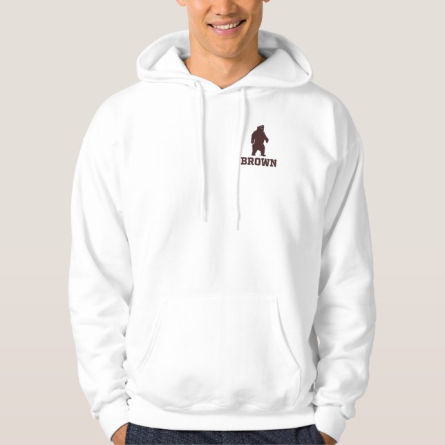Brown Bear & Text Hoodie (Front)