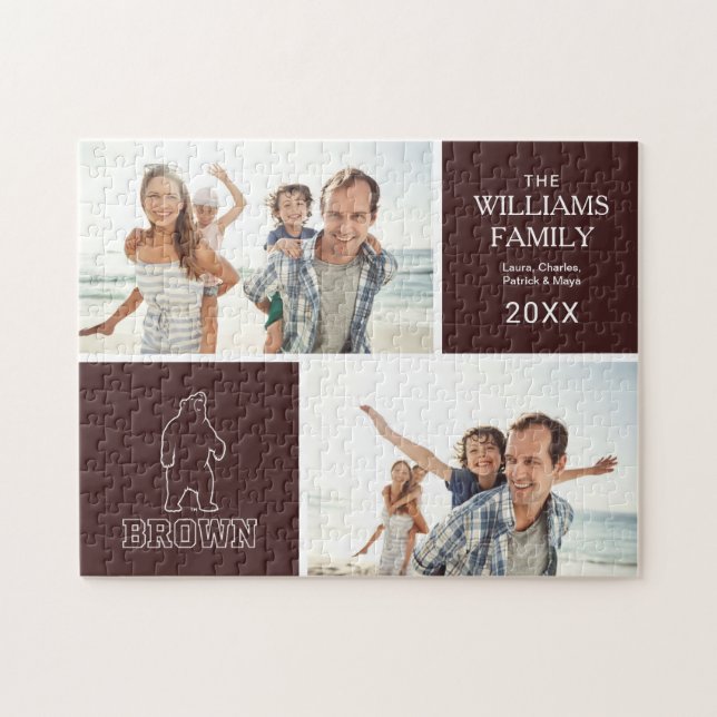 Brown Bear & Text Jigsaw Puzzle (Horizontal)