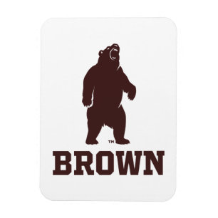 Brown Bear & Text Magnet