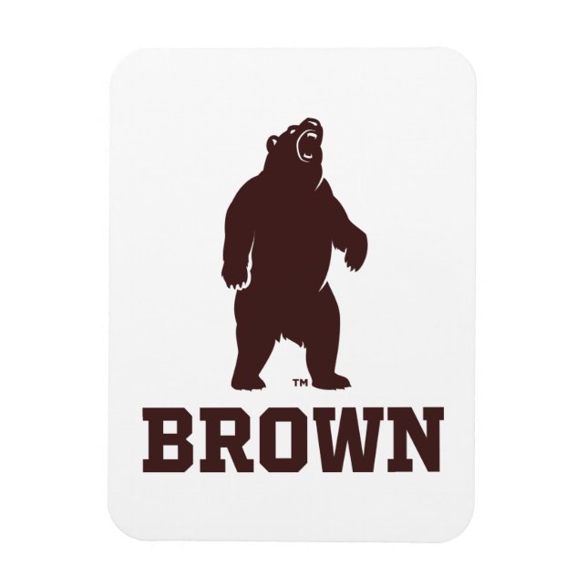 Brown Bear & Text Magnet (Vertical)
