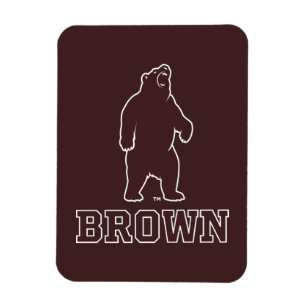 Brown Bear & Text Magnet