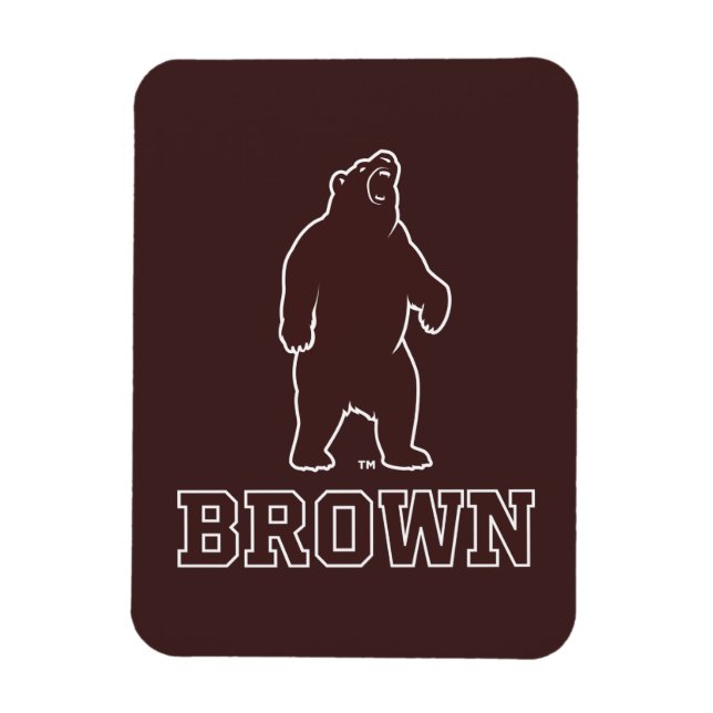 Brown Bear & Text Magnet (Vertical)