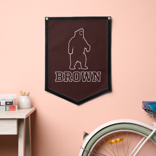 Brown Bear & Text Pennant (Insitu 2)