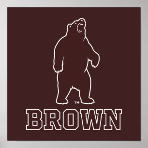 Brown Bear & Text Poster