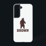 Brown Bear & Text Samsung Galaxy S22 Case<br><div class="desc">Check out these Brown University designs! Get all the latest Brown Bear gear here. All of these Zazzle products are customizable with your class year,  name,  and club. These products make perfect gifts for the Brown University student,  alumni,  family,  friend,  or fan in your life.</div>