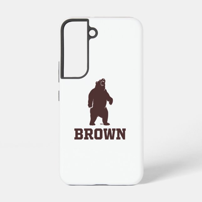 Brown Bear & Text Samsung Galaxy Case (Back)