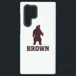 Brown Bear & Text Samsung Galaxy S22 Ultra Case<br><div class="desc">Check out these Brown University designs! Get all the latest Brown Bear gear here. All of these Zazzle products are customizable with your class year,  name,  and club. These products make perfect gifts for the Brown University student,  alumni,  family,  friend,  or fan in your life.</div>
