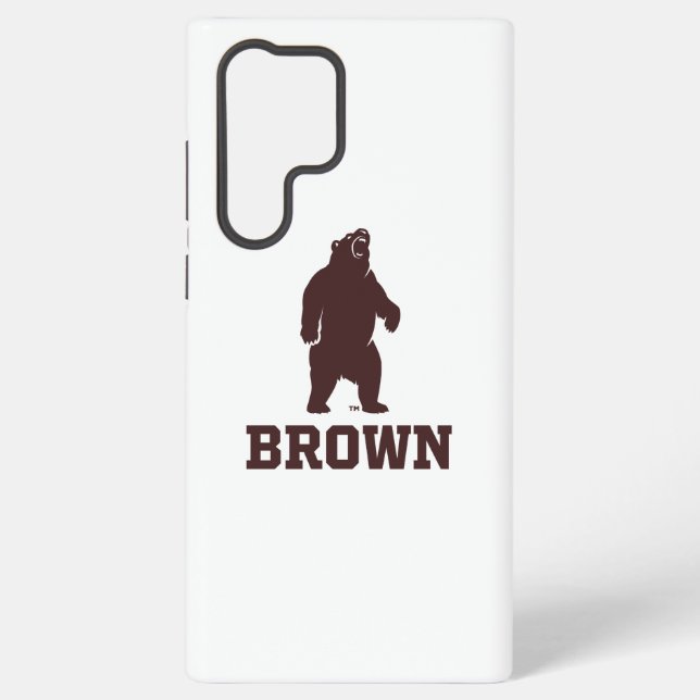 Brown Bear & Text Samsung Galaxy Case (Back)