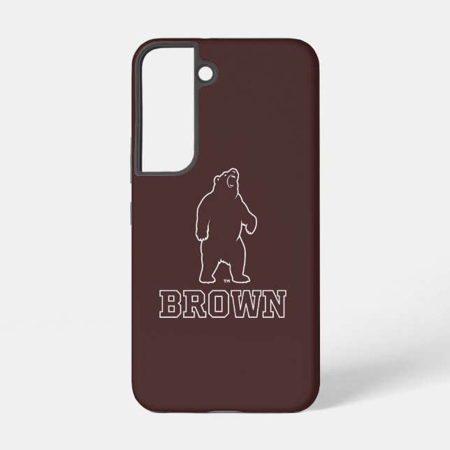 Brown Bear & Text Samsung Galaxy Case (Back)