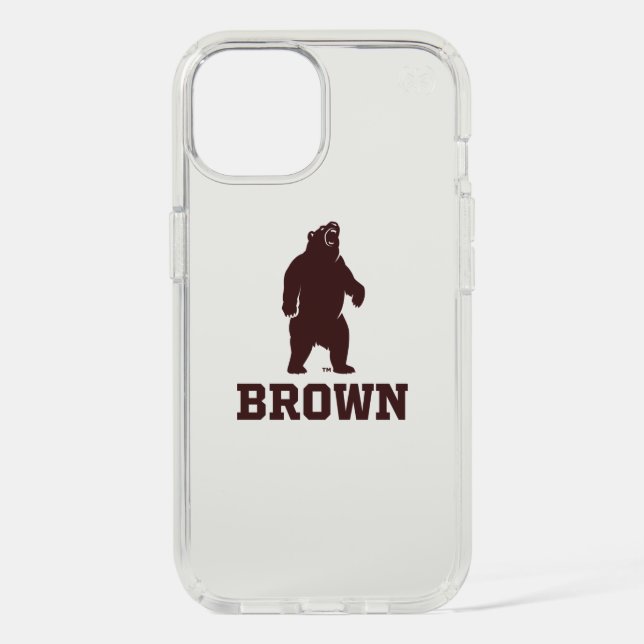 Brown Bear & Text Speck iPhone Case (Front)