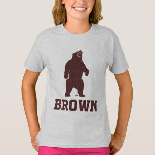 Brown Bear & Text T-Shirt