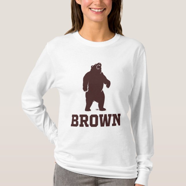 Brown Bear & Text T-Shirt (Front)