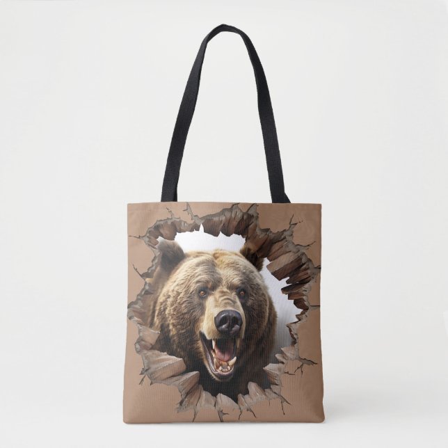 Brown Bear Tote Bag (Front)