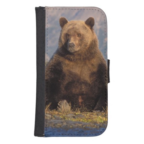 brown bear Ursus arctos grizzly bear Ursus Wallet Phone Case For Samsung Galaxy S4