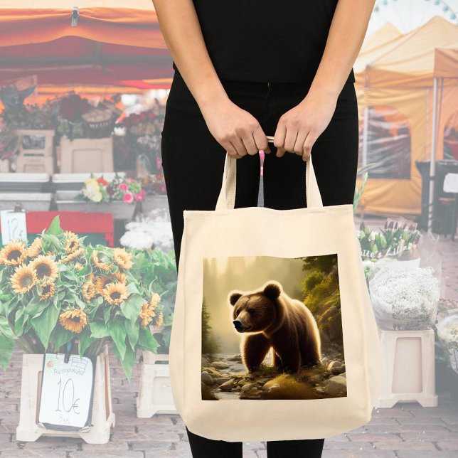 Brown Bear Wildlife Portrait   Tote Bag (Creator Uploaded)