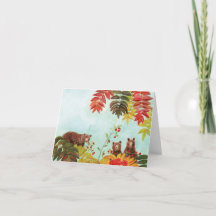 Brown Bears Eating Red Rowan Berries