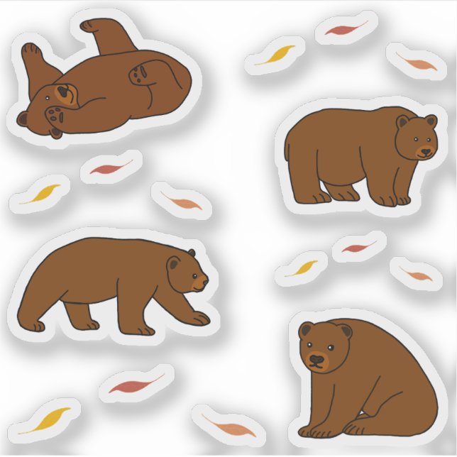 Brown Bears Sticker (Front)