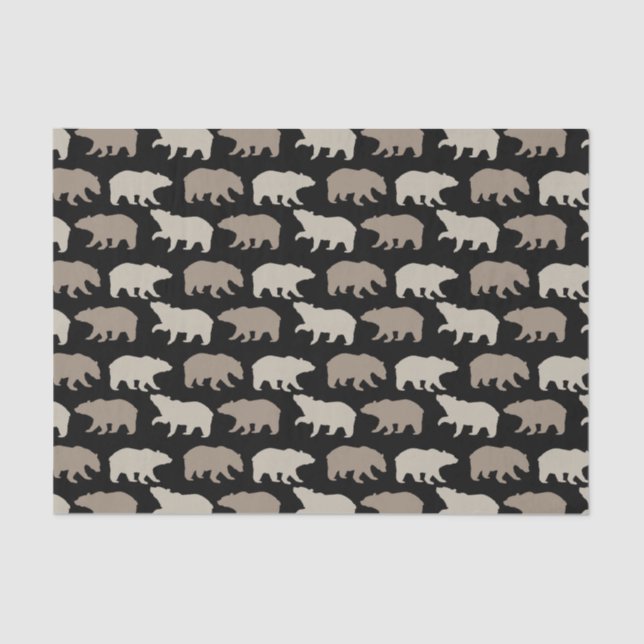 Brown Bears Tissue Paper (Front)