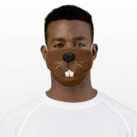 Brown Beaver Face Cloth Face Mask