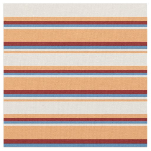 Brown, Beige, Blue, and Maroon Pattern Fabric