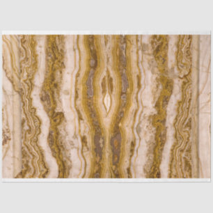 Brown Beige Grain Marble Decoupage Tissue Paper