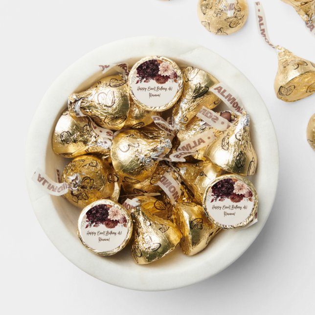 Brown Beige Ivory Floral Party Kisses Favors (Assorted)