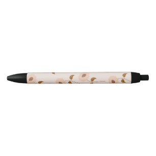 Brown Beige Retro Y2K Hippie Sunflower Pattern Pen