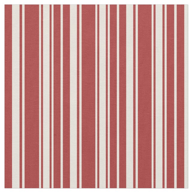 Brown & Beige Stripes Pattern Fabric (Close Up)