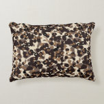 brown beige tan abstract accent pillow
