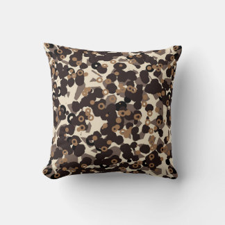 brown beige tan abstract throw pillow
